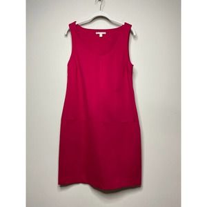 Banana Republic Sleeveless Magenta Shift Dress Size 12